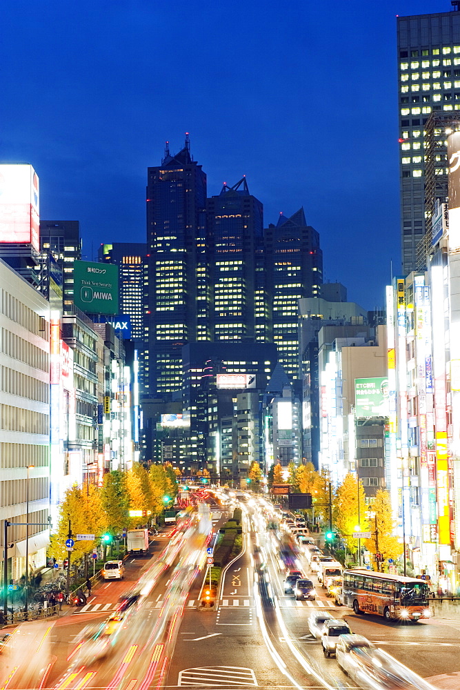 Park Hyatt Hotel and night lights in Shinjuku, Tokyo, Japan, Asia