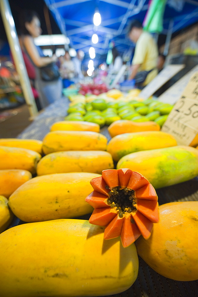 Papaya fruit, Bangsar Sunday night market, Kuala Lumpur, Malaysia, Southeast Asia, Asia