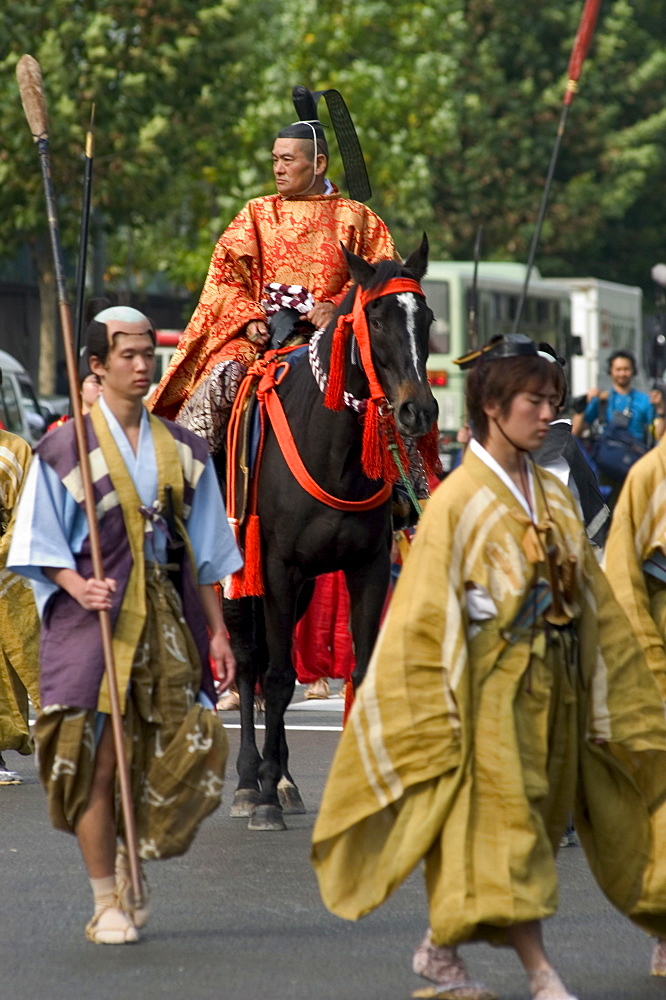 Jidai Matsuri, Festival of the Ages, procession, Kyoto city, Honshu, Japan, Asia