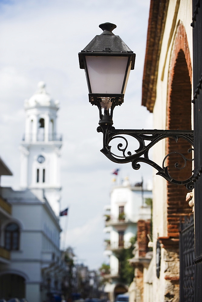 Bell tower, Zona Colonial (Colonial District), UNESCO World Heritage Site, Santo Domingo, Dominican Republic, West Indies, Caribbean, Central America