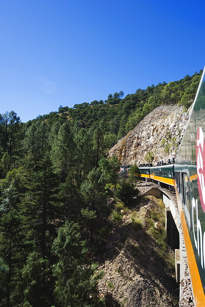 El Chepe railway journey through Barranca del Cobre (Copper Canyon), Chihuahua state, Mexico, North America