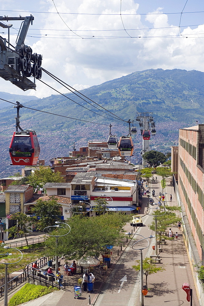 Metrocable gondola, Medellin, Colombia, South America