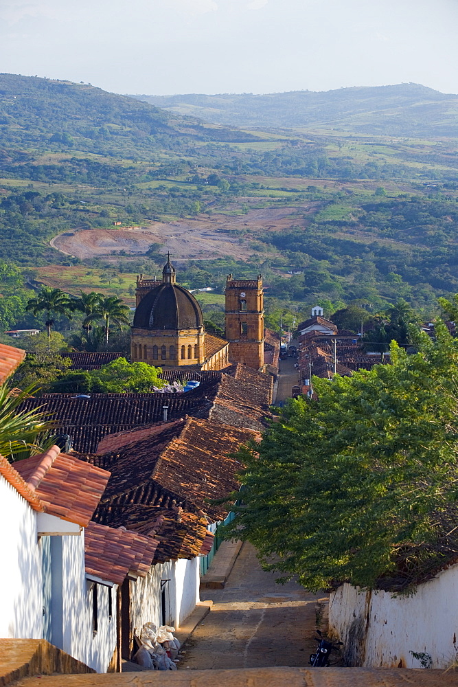 View over Barichara, Colombia, South America