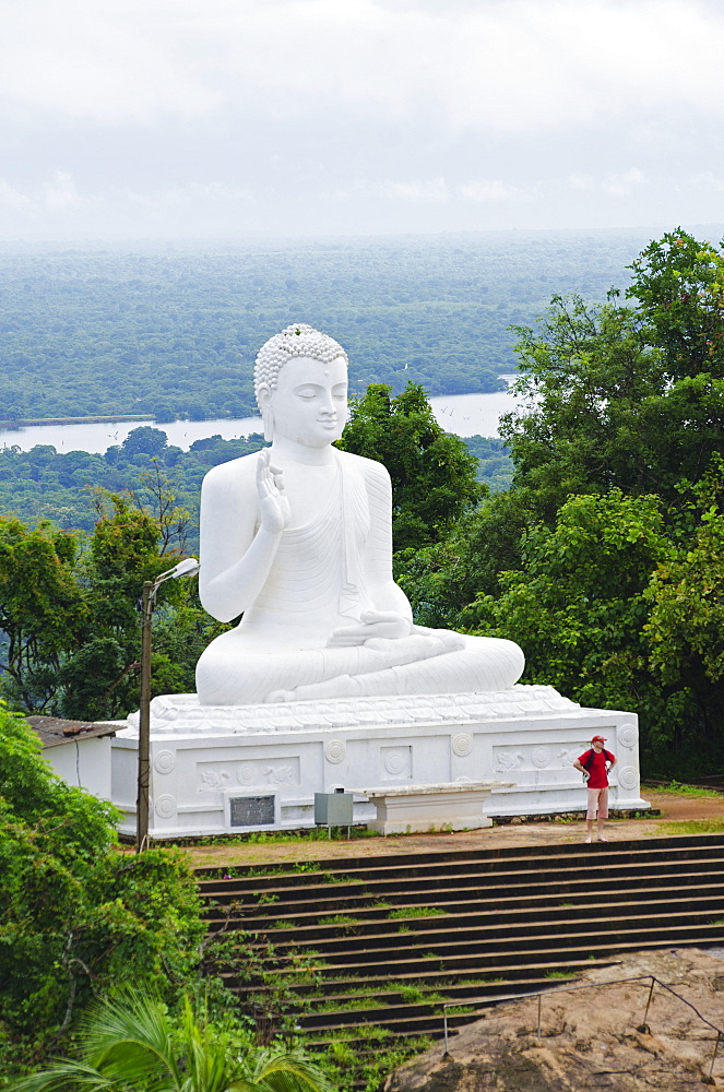 The Great seated Buddha at Mihintale, Sri Lanka, Asia