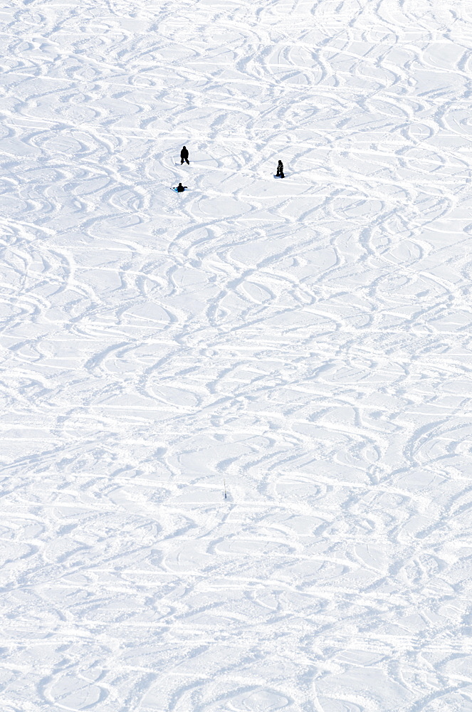 Argentiere and Grand Montet ski area, Chamonix Valley, Haute-Savoie, French Alps, France, Europe