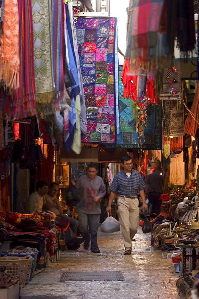 David Street tourist market, Old Walled City, Jerusalem, Israel, Middle East