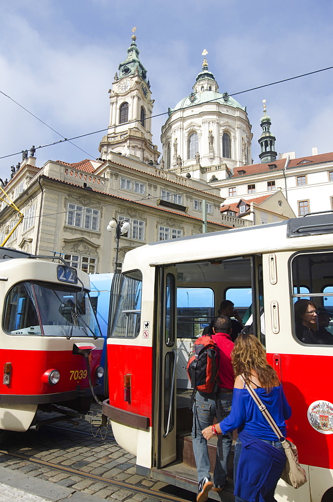 Street tram, Prague, Czech Republic, Europe