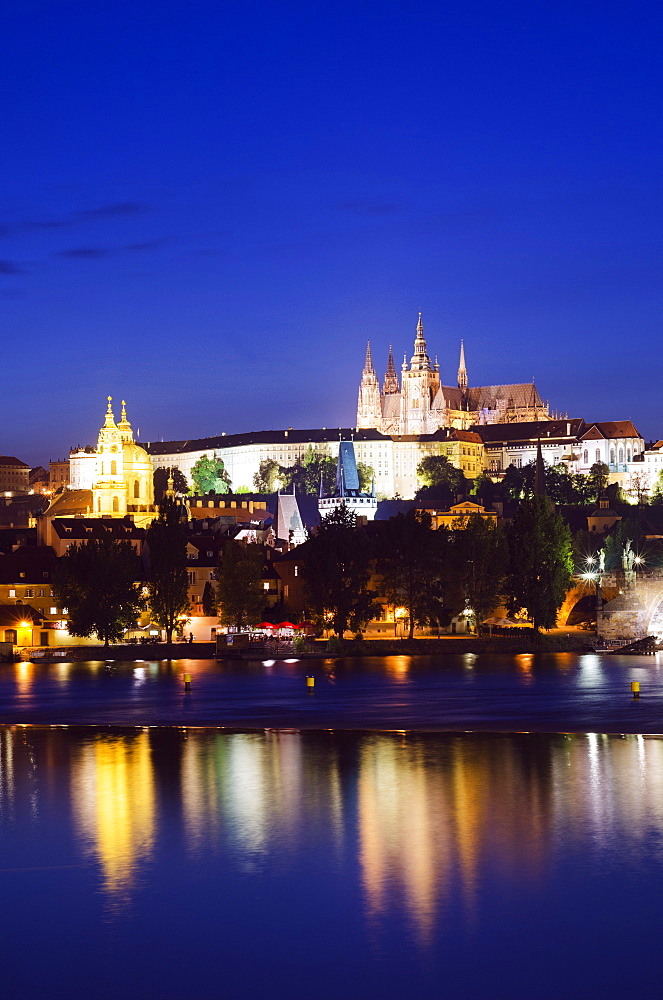 St. Vitus Cathedral and Prague Castle, UNESCO World Heritage Site, Prague, Czech Republic, Europe