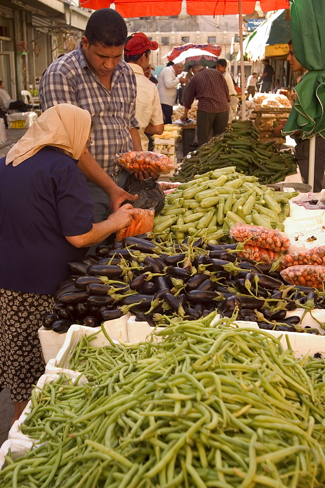 Fruit and vegetable market, Amman, Jordan, Middle East