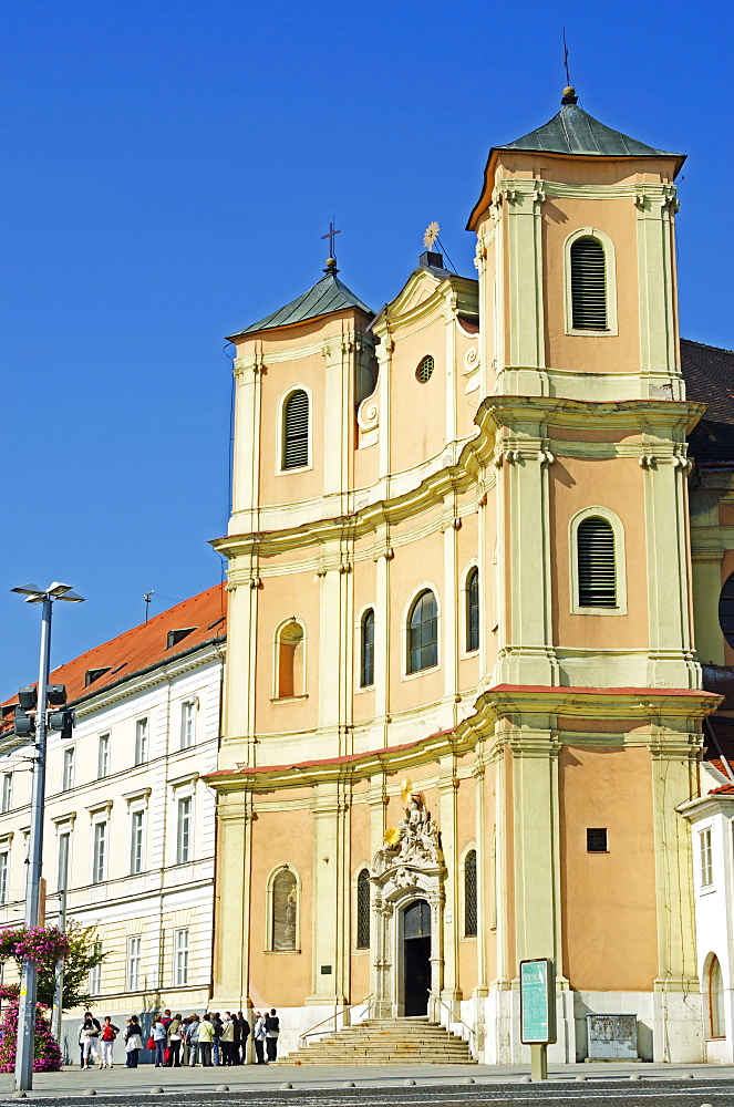 Holy Trinity baroque style church, Bratislava, Slovakia, Europe