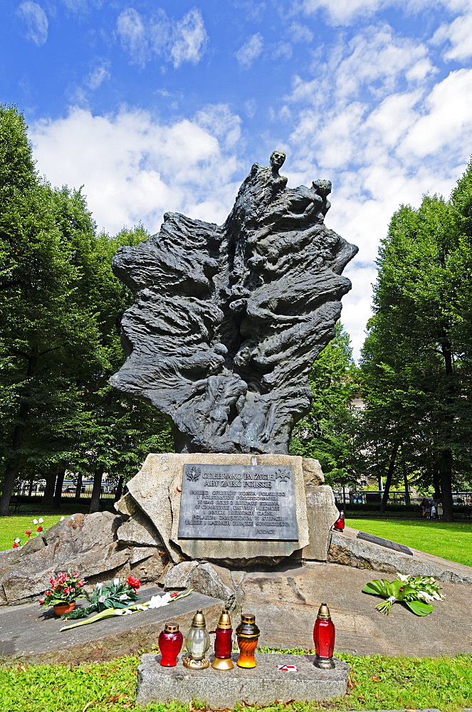 Memorial to people killed by Russia, Poznan, Poland, Europe