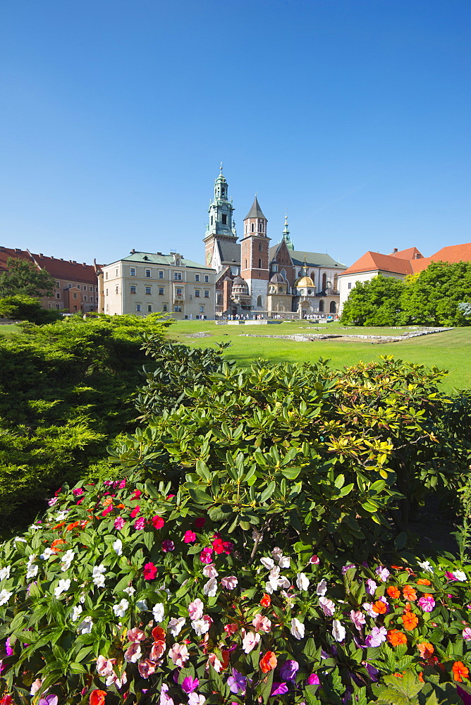 Wawel Hill Castle and Cathedral, UNESCO World Heritage Site, Krakow, Malopolska, Poland, Europe 