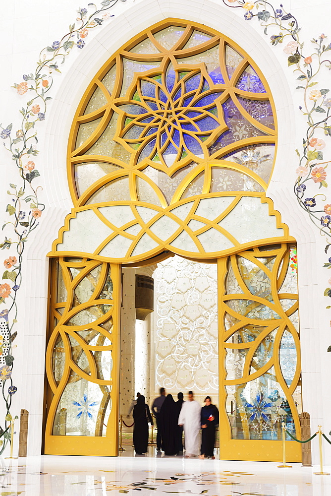 Sheikh Zayed Grand Mosque, Abu Dhabi, United Arab Emirates, Middle East