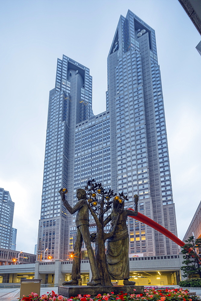 Metropolitan Government building, Tocho, Shinjuku, Tokyo, Honshu, Japan, Asia