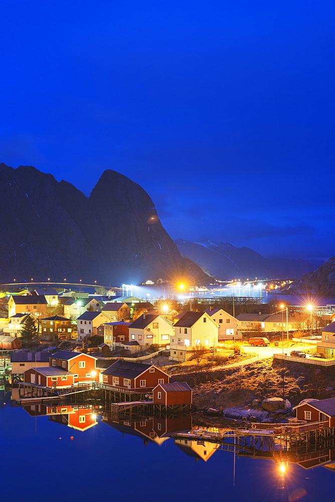 Reine waterfront, Moskenesoy, Lofoten Islands, Norway, Scandinavia, Europe