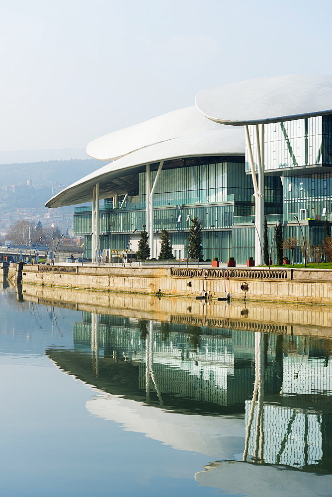 Public Service Hall, House of Justice on Mtkvari River, Tbilisi, Georgia, Caucasus, Central Asia, Asia