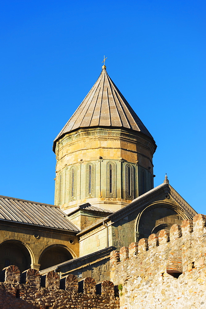 Svetitskhoveli Cathedral, 11th century, by Patriach Melkisedek, Mtskheta, historical capital, UNESCO World Heritage Site, Georgia, Caucasus, Central Asia, Asia