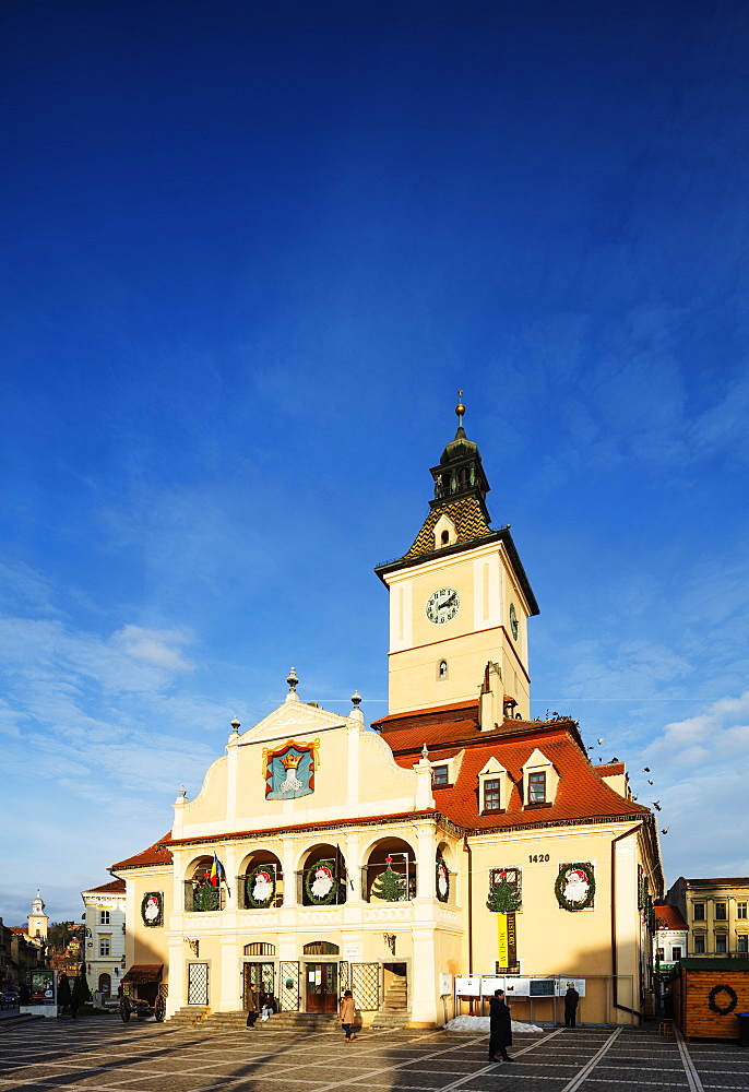 History Museum building and clock tower, Brasov, Romania, Europe