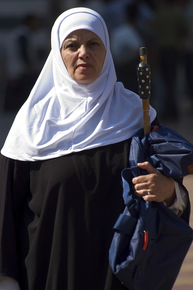 Woman in traditional clothes, Damascus, Syria, Middle East