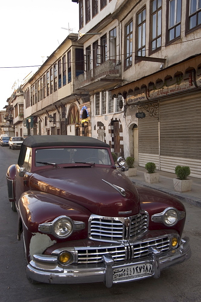 Lincoln classic car, Damascus, Syria, Middle East