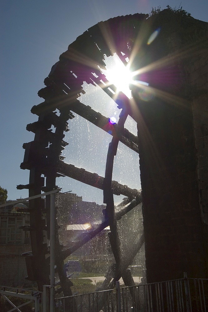 Water wheel on the Orontes River, Hama, Syria, Middle East