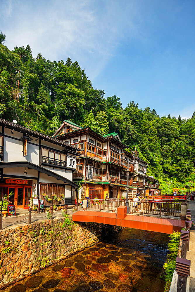 Ginzan Onsen, Yamagata Prefecture, Honshu, Japan, Asia