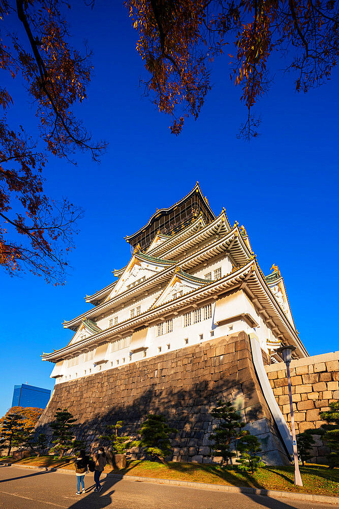 Osaka Castle, Osaka, Kansai, Japan, Asia