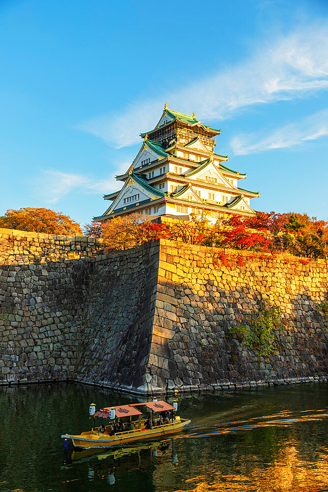 Osaka Castle, Osaka, Kansai, Japan, Asia