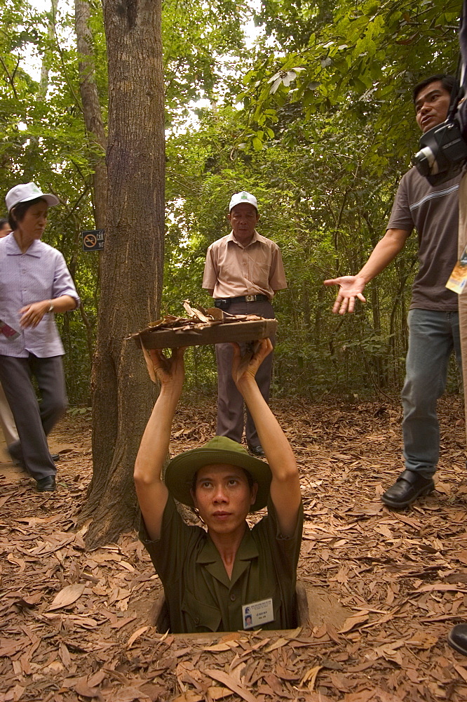 Cu Chi Tunnels, southern Vietnam, Southeast Asia, Asia