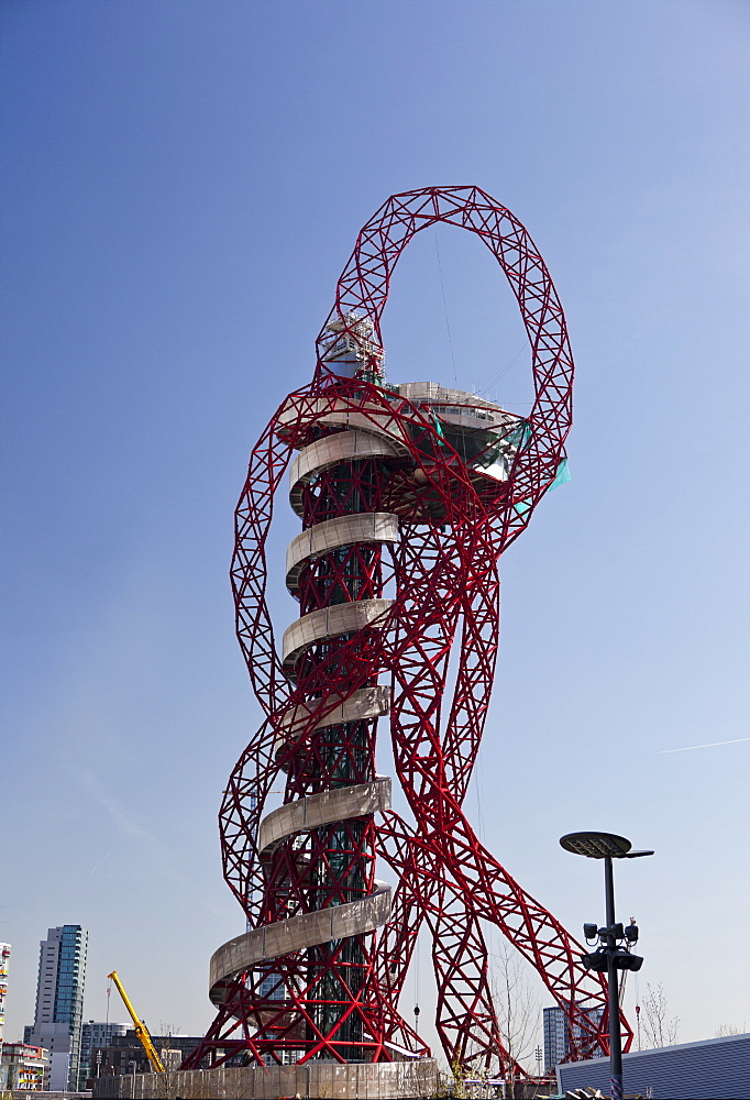 The Arcelor Mittal Orbit still under construction, London, England, United Kingdom, Europe