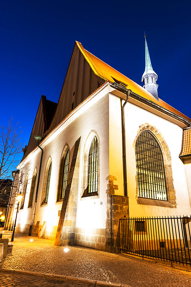 NeoGothic Bethlehem Chapel at twilight, Old Town (Stare Mesto), Prague, Czechia, Europe