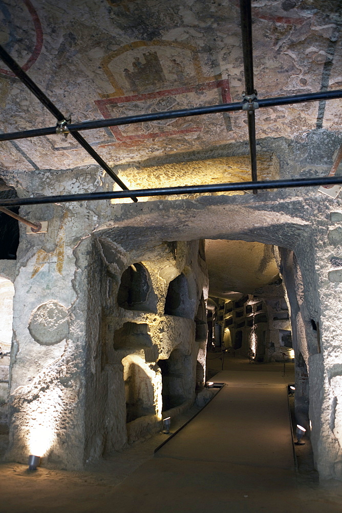 The catacombs of San Gennaro (St. Januarius), Naples, Campania, Italy, Europe