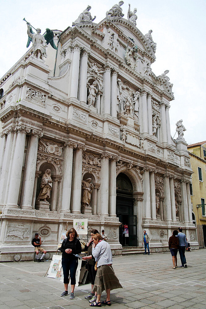 The church of Santa Maria del Giglio, Venice, UNESCO World Heritage Site, Veneto, Italy, Europe