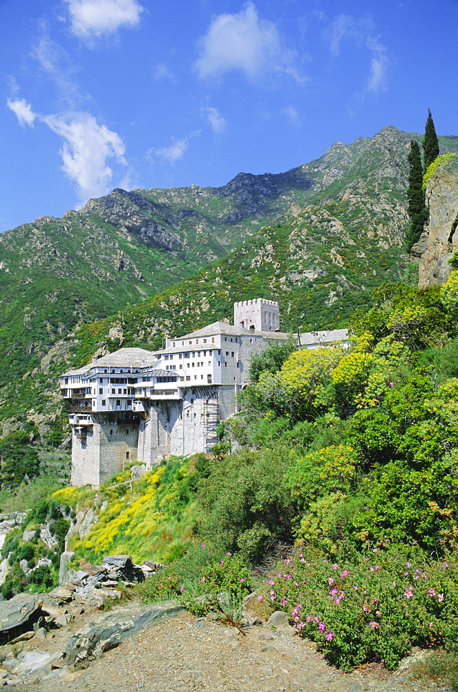 Monastery, Athos, UNESCO World Heritage Site, Greece, Europe