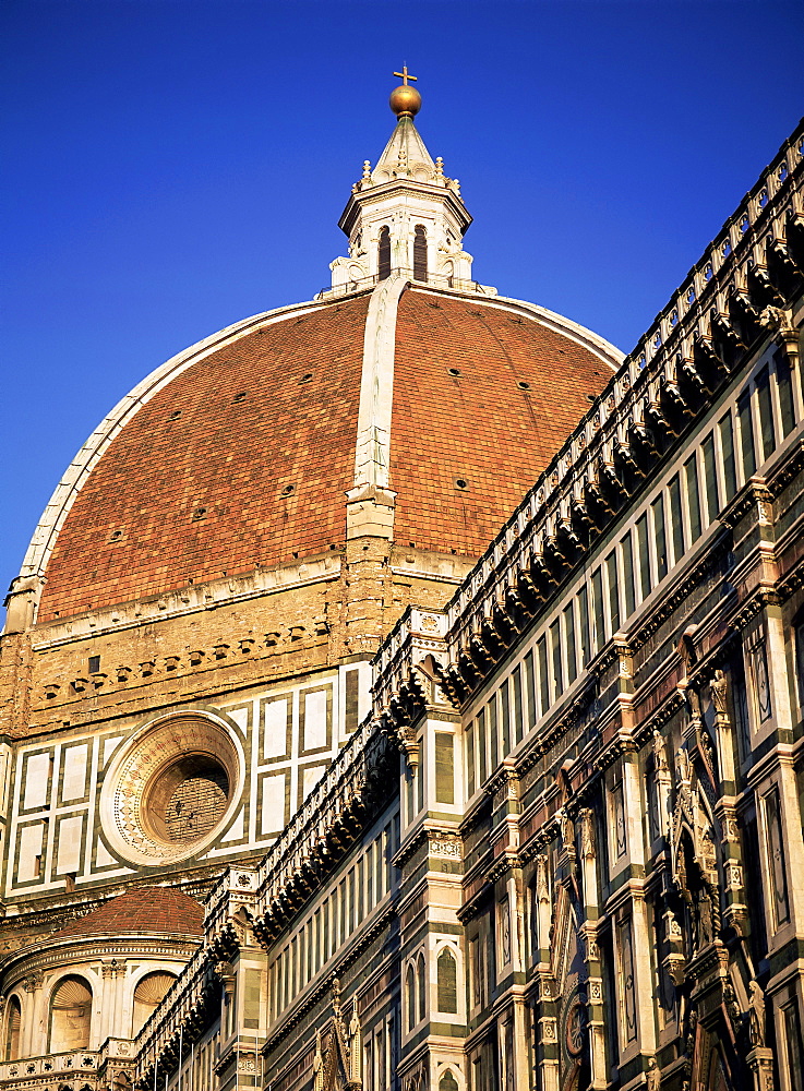 Exterior of the Christian cathedral, the Duomo, S. Maria del Fiore, Florence, UNESCO World Heritage Site, Tuscany, Italy, Europe