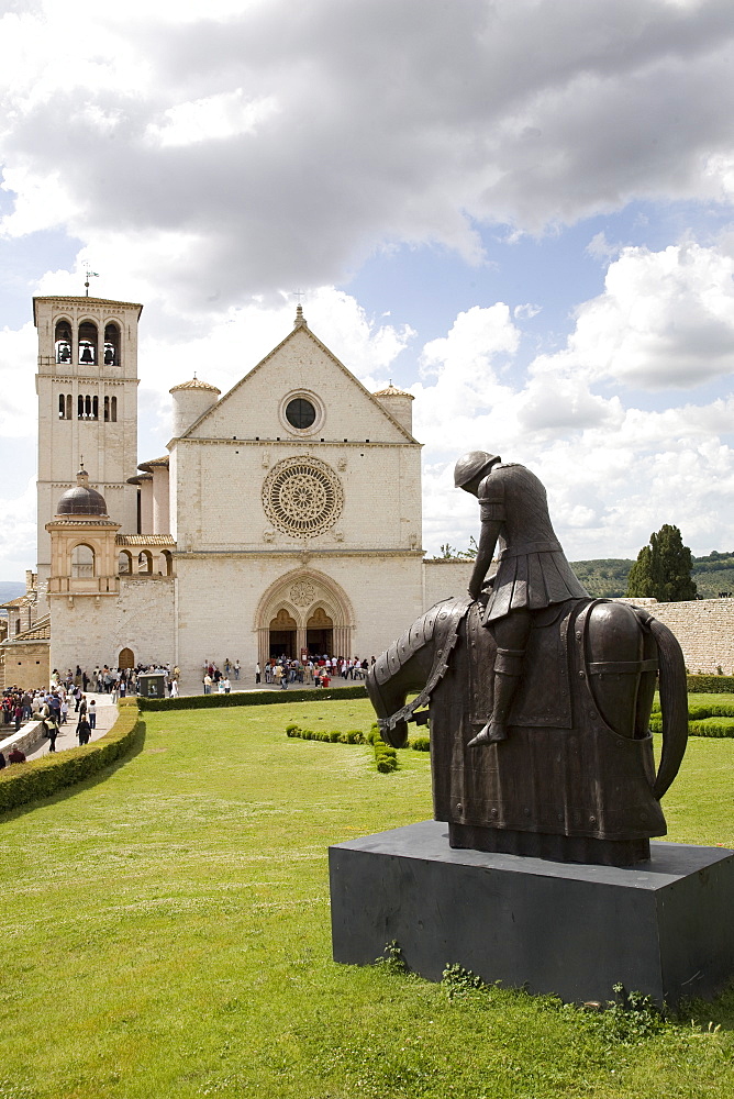 The Basilica of San Francesco, UNESCO World Heritage Site, Assisi, Umbria, Italy, Europe