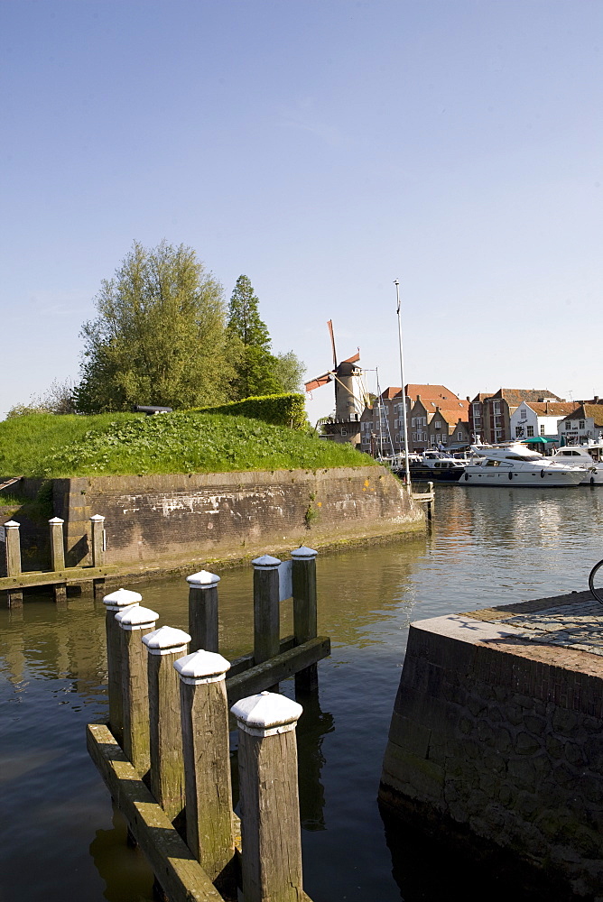 The port of Willemstad, Holland, Europe