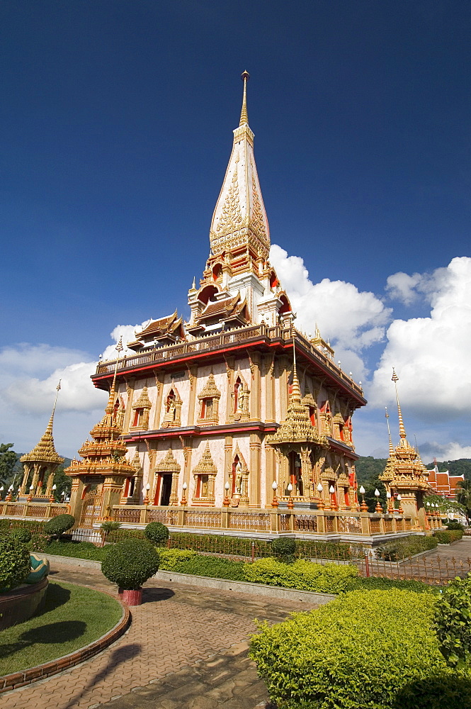 Wat Chalong temple, Phuket, Thailand, Southeast Asia, Asia