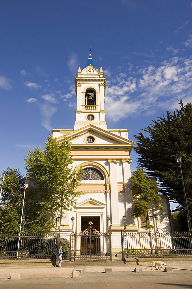 Cathedral, main square, Punta Arenas, Patagonia, Chile, South America