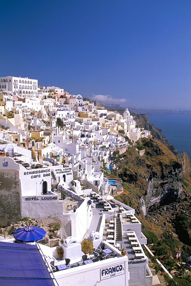 Fira, island of Santorini (Thira), Cyclades Islands, Aegean, Greek Islands, Greece, Europe