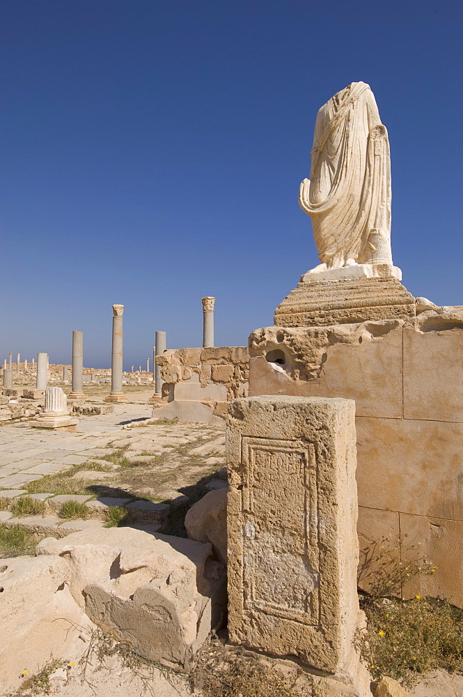 Sabratha Roman site, UNESCO World Heritage Site, Tripolitania, Libya, North Africa, Africa