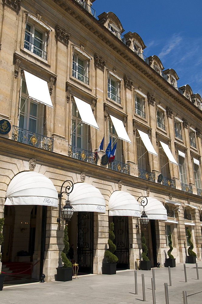 Hotel Ritz, Place Vendome, Paris, France, Europe