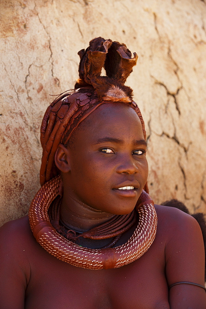 Himba woman, Skeleton Coast National Park, Namibia, Africa