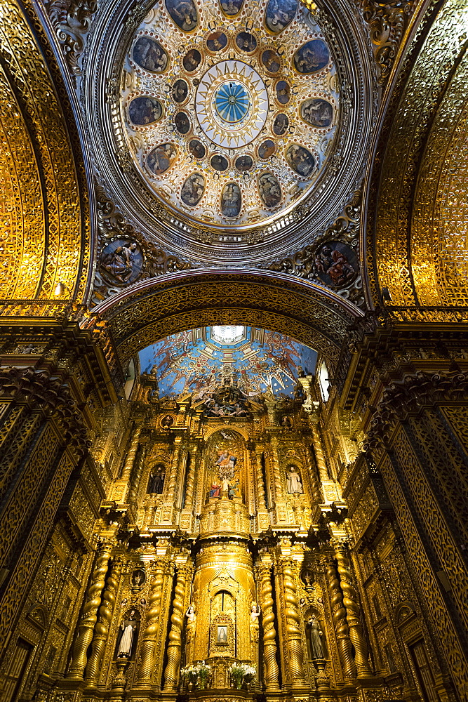 La Compania de Jesus Church, UNESCO World Heritage Site, Quito, Ecuador, South America