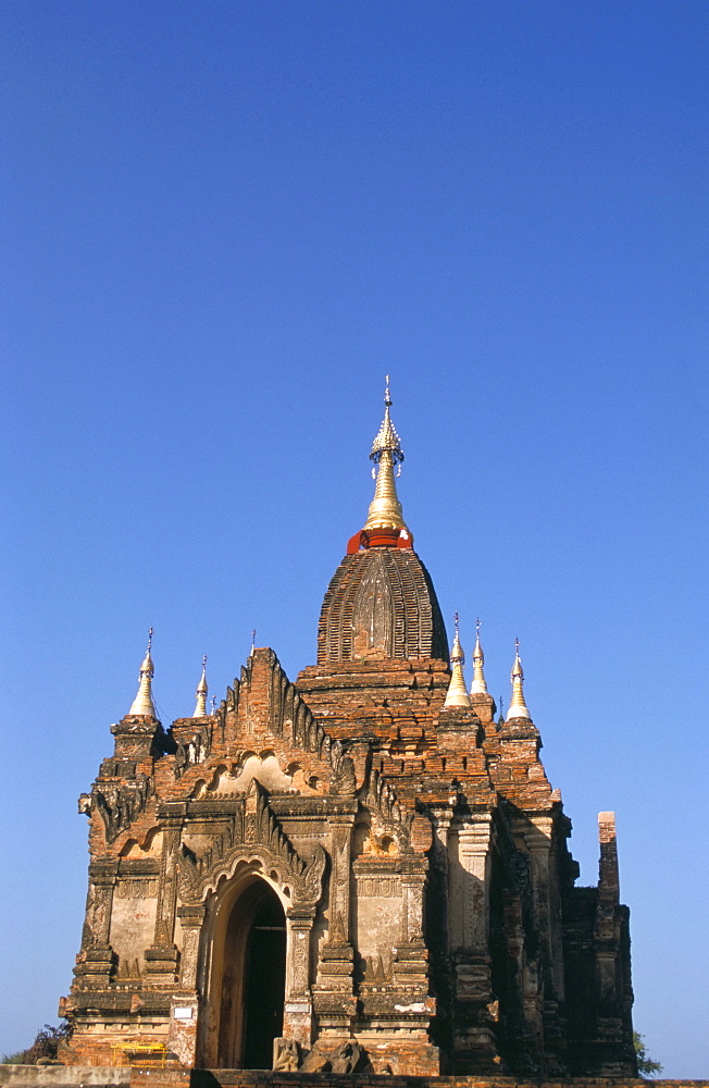 Temple, Bagan (Pagan) archaeological site, Myanmar (Burma), Asia