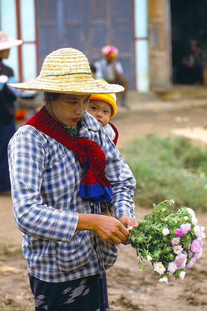 Market, Heho, Shan State, Myanmar (Burma), Asia