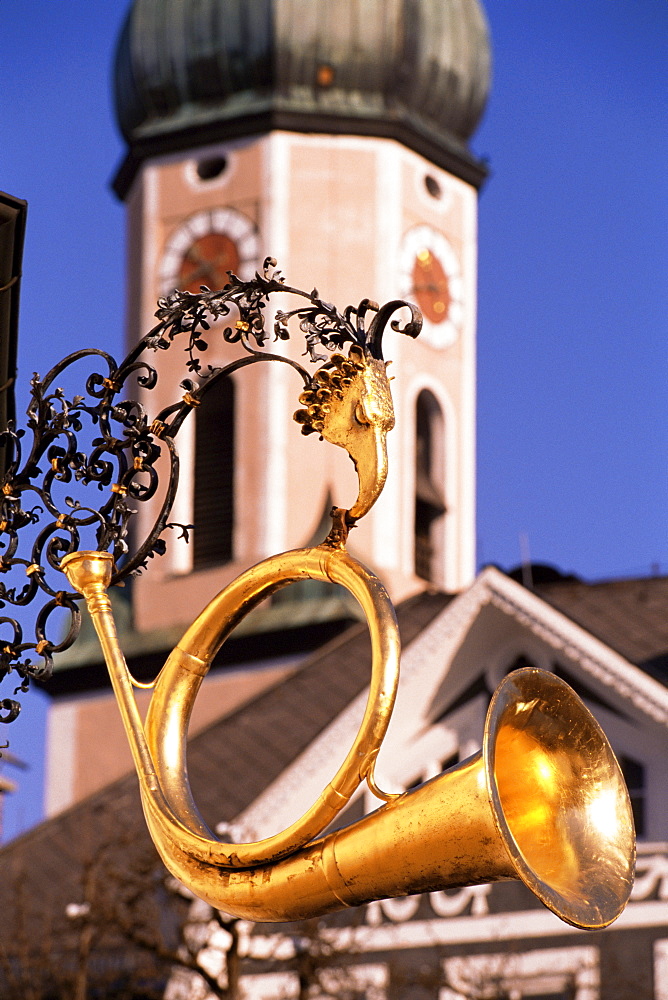 Marienplatz, Garmisch-Partenkichen, Bavaria, Germany, Europe