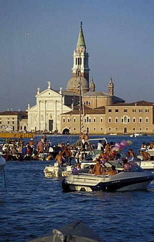 Lagoon, Redentore feast, Venice, Veneto, Italy