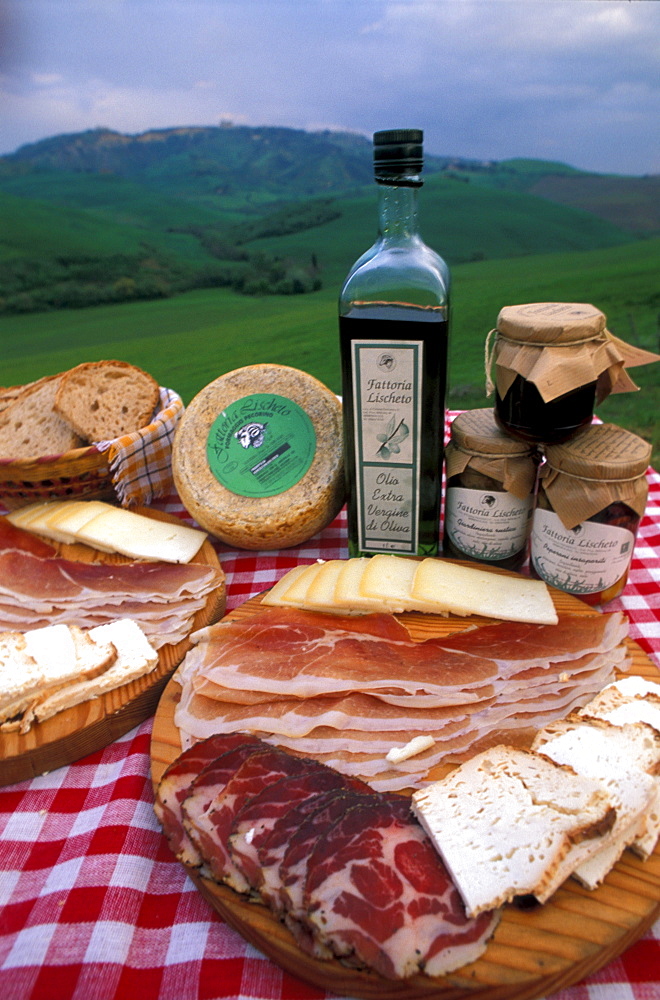 "Lischeto" Farm's typical product, Volterra, Val di Cecina, Toscana, Italy