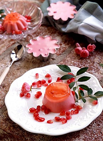 Pomegranate mousse, Italy